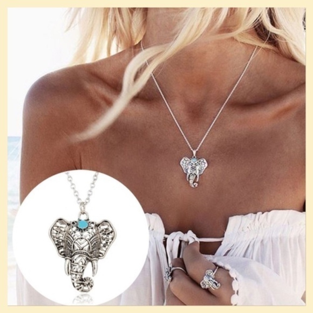 Necklace elephant/ tortoise